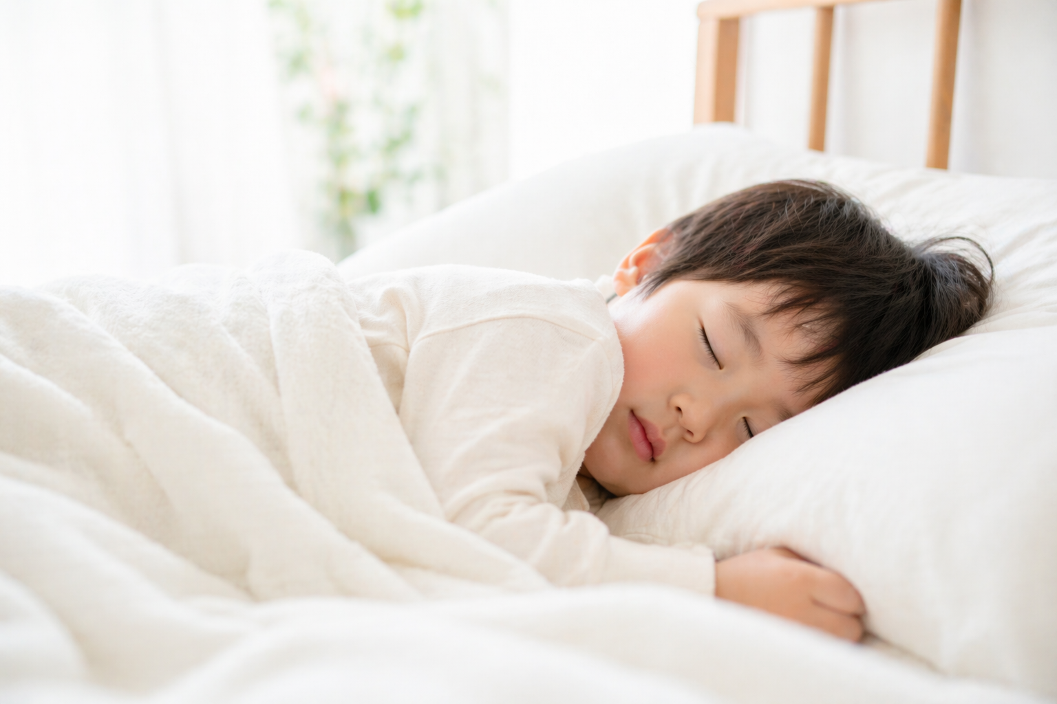 穏やかに眠る子ども